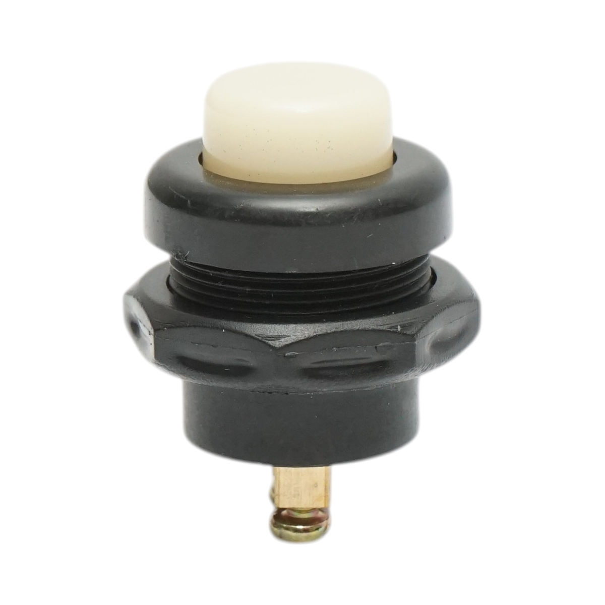 Buton pornire 12V/10A–24V/5A alb cu 2 pini universal - imagine 2