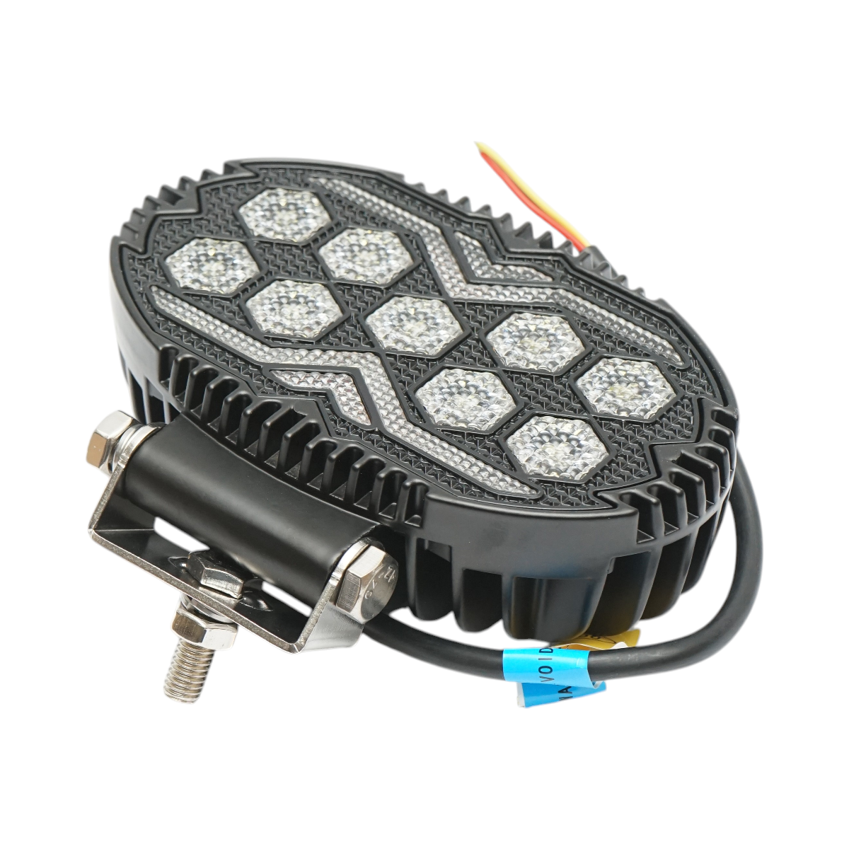 Proiector oval LED cu DRL 9-36V, 20W alb-galben, carcasa aluminiu 140x90x45mm IP68 Breckner Germany - imagine 4