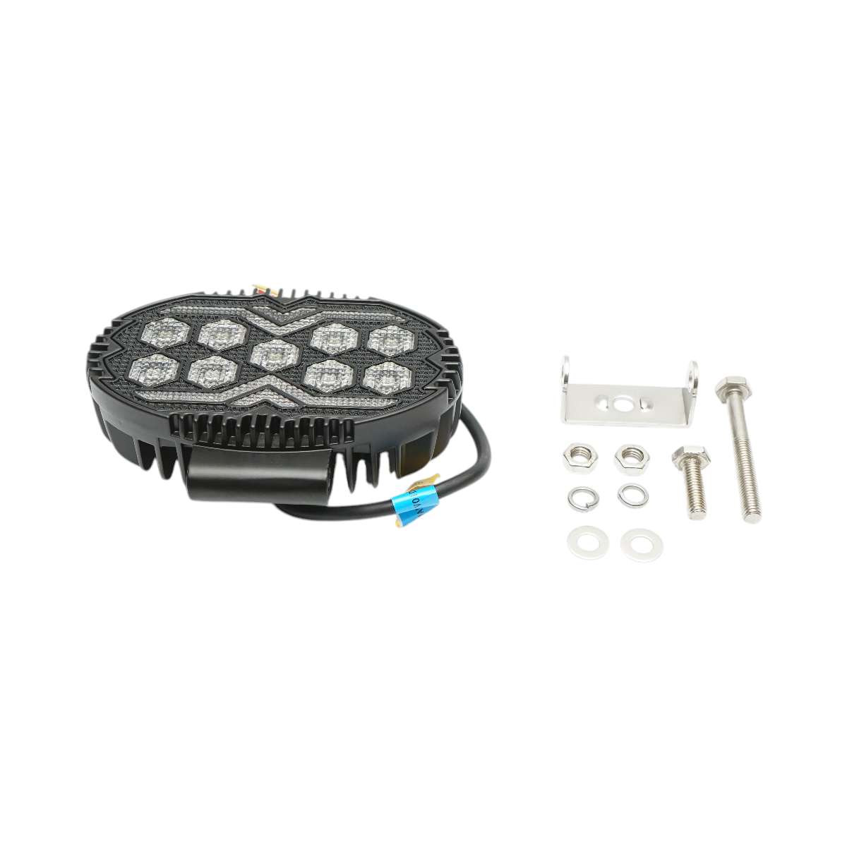 Proiector oval LED cu DRL 9-36V, 20W alb-galben, carcasa aluminiu 140x90x45mm IP68 Breckner Germany - imagine 2