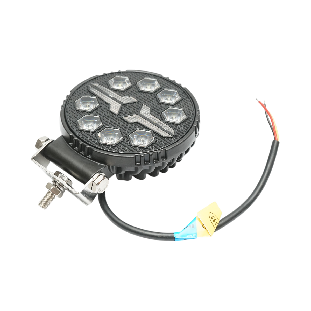 Proiector rotund LED cu DRL 9-36V, 20W alb-galben, carcasa aluminiu 108x108x40mm IP68 Breckner Germany - imagine 4