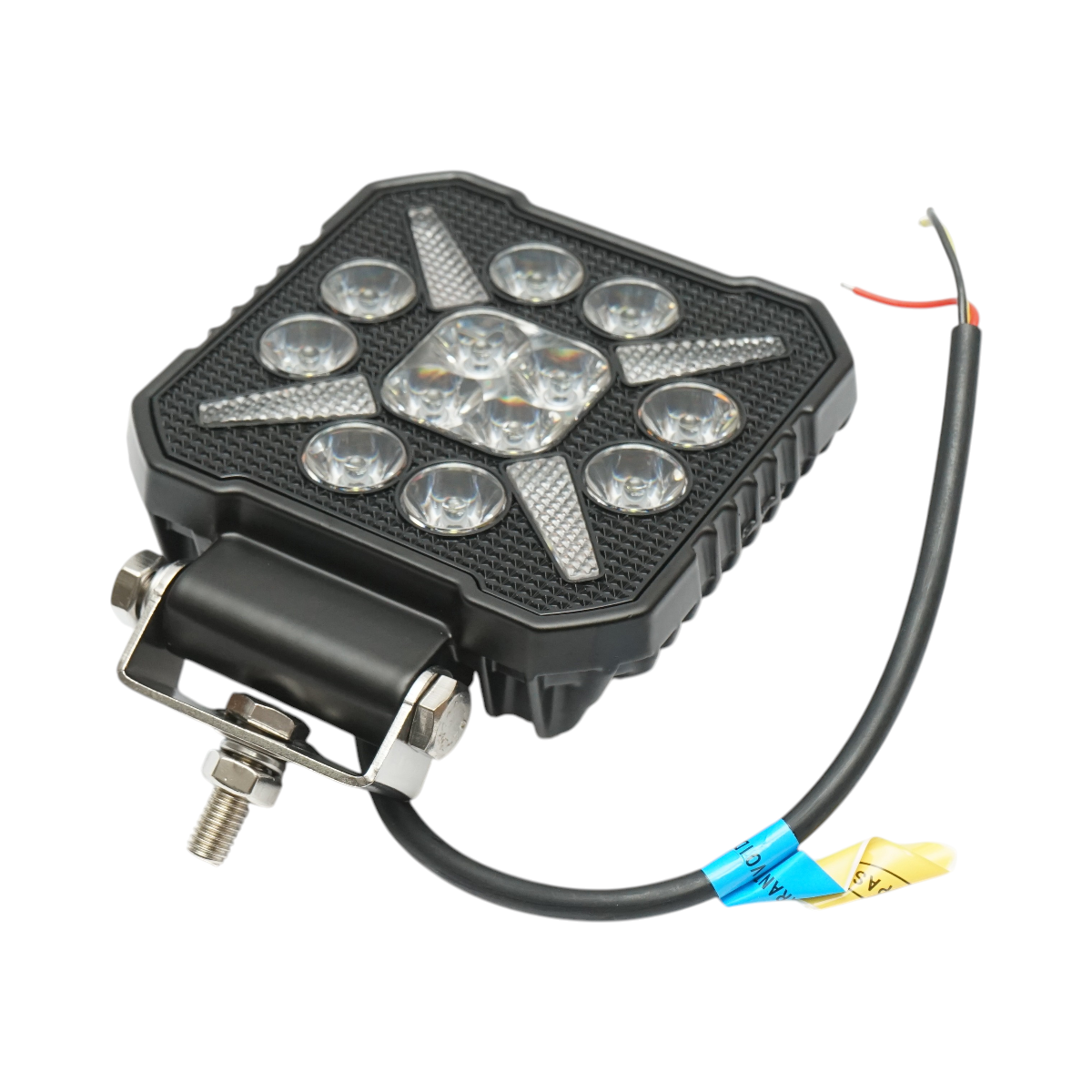 Proiector patrat LED cu DRL 9-36V, 20W alb-galben, carcasa aluminiu 103x105x33mm IP68 Breckner Germany - imagine 4