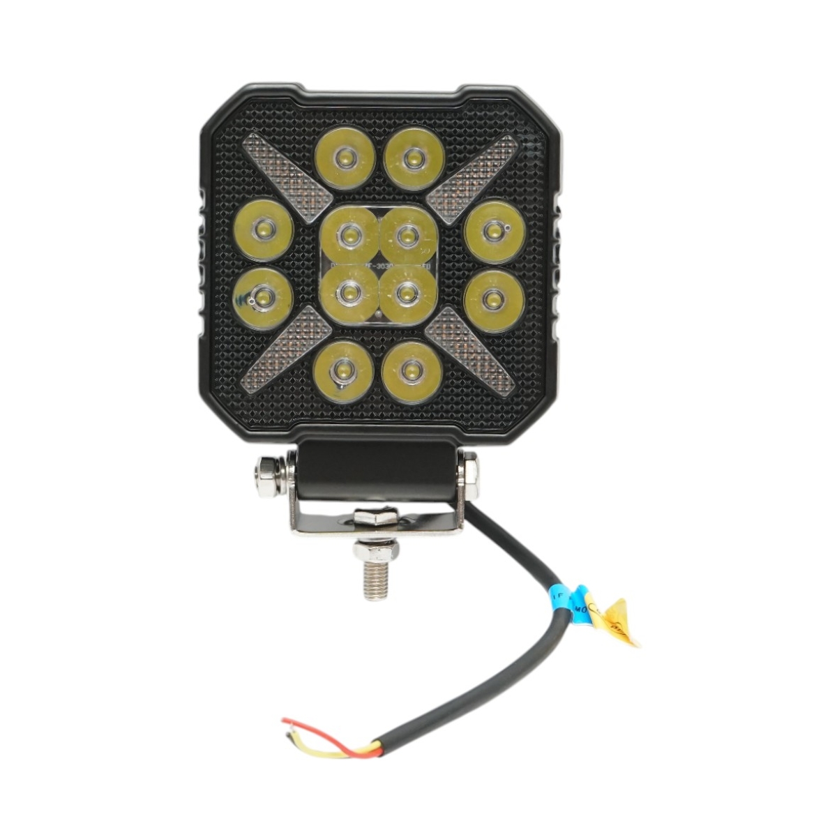 Proiector patrat LED cu DRL 9-36V, 20W alb-galben, carcasa aluminiu 103x105x33mm IP68 Breckner Germany