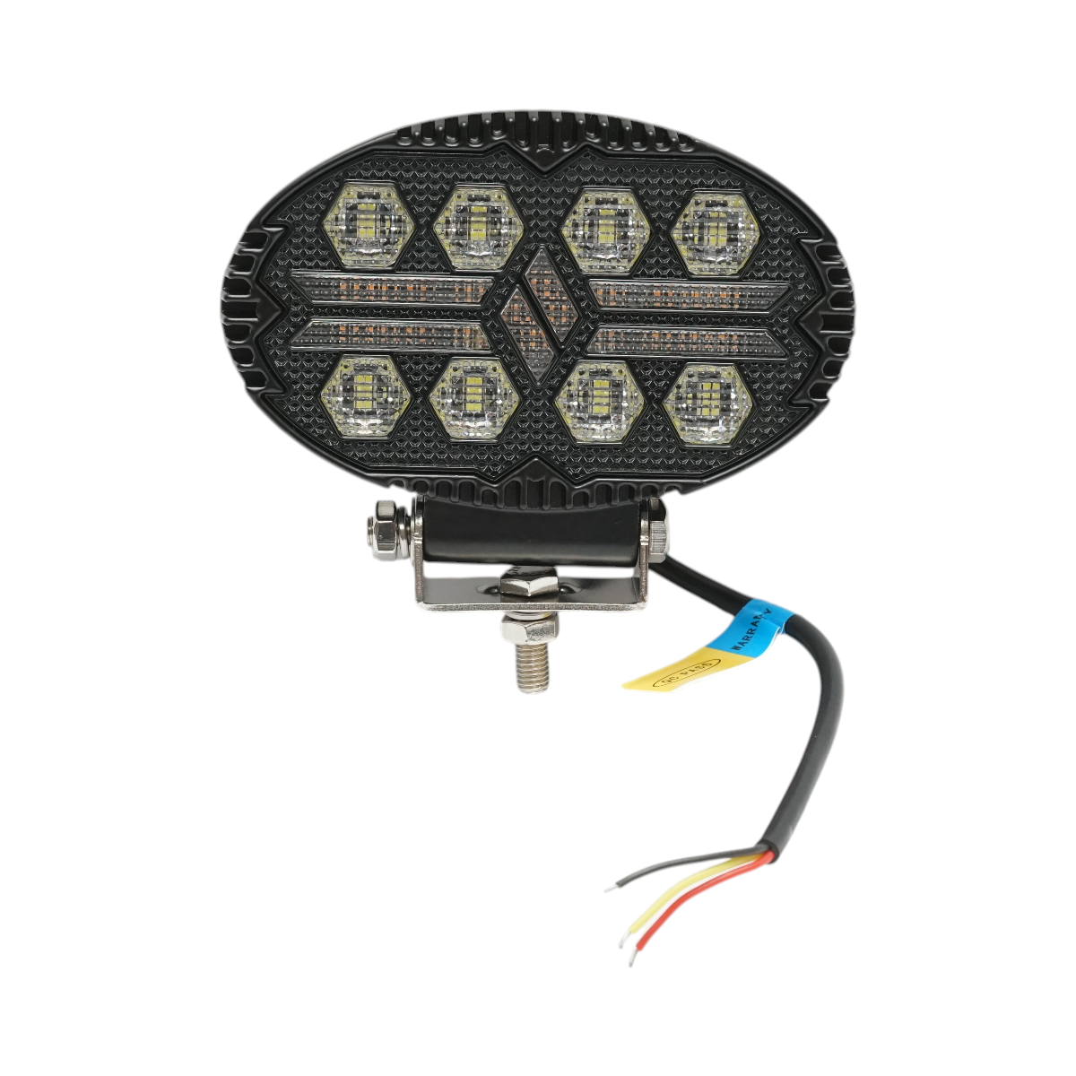 Proiector oval LED cu DRL 9-36V, 19W alb-galben, carcasa aluminiu 140x90x45mm IP68 Breckner Germany