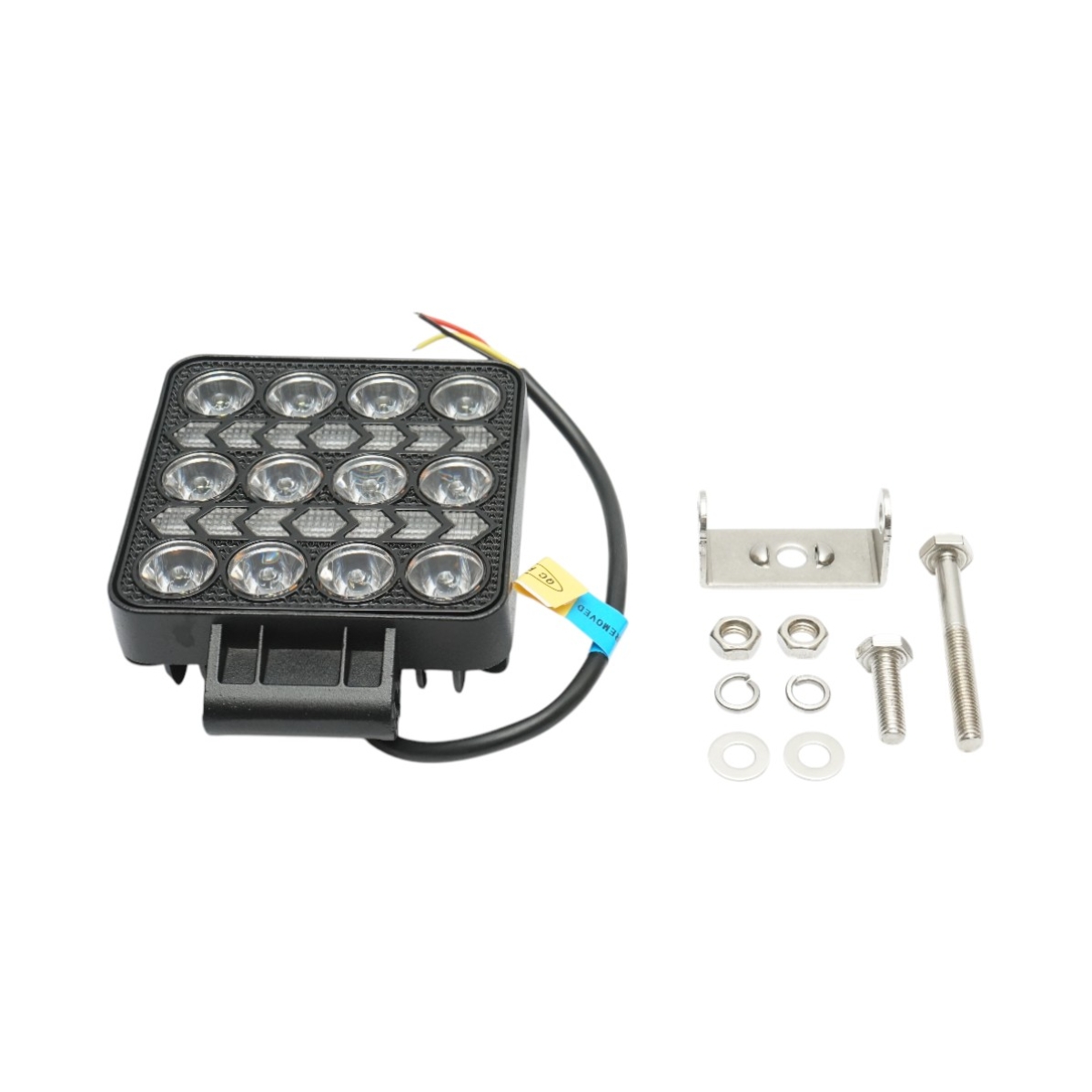 Proiector patrat LED cu DRL 9-36V, 14W alb-galben, carcasa aluminiu 103x103x40mm IP68 Breckner Germany - imagine 2