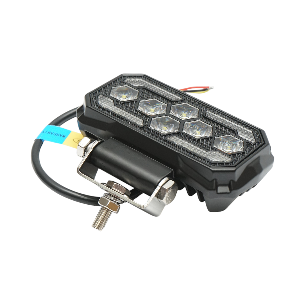 Proiector dreptunghiular LED cu DRL 9-36V, 25W alb-galben, carcasa aluminiu 120x65x35mm IP68 Breckner Germany - imagine 4