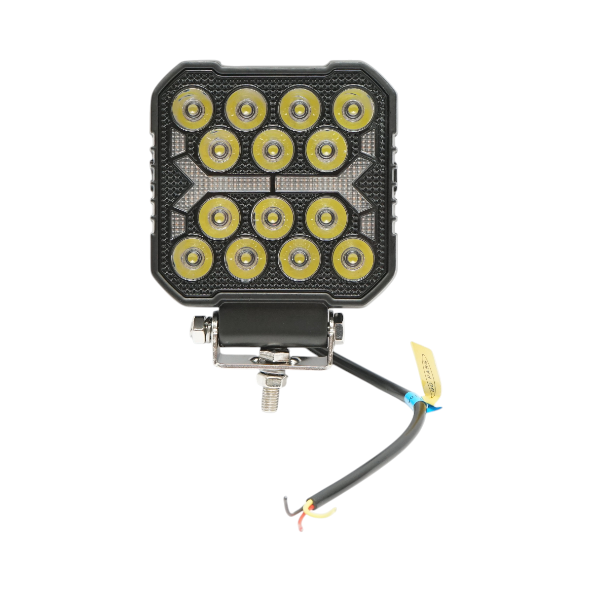 Proiector patrat LED cu DRL 9-36V, 16W alb-galben, carcasa aluminiu 108x108x33mm IP68 Breckner Germany