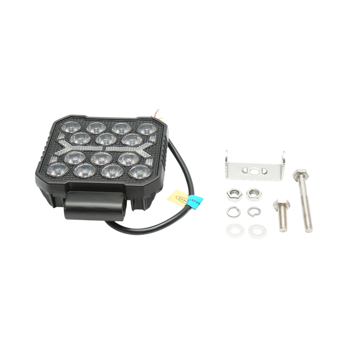 Proiector patrat LED cu DRL 9-36V, 16W alb-galben, carcasa aluminiu 108x108x33mm IP68 Breckner Germany - imagine 2