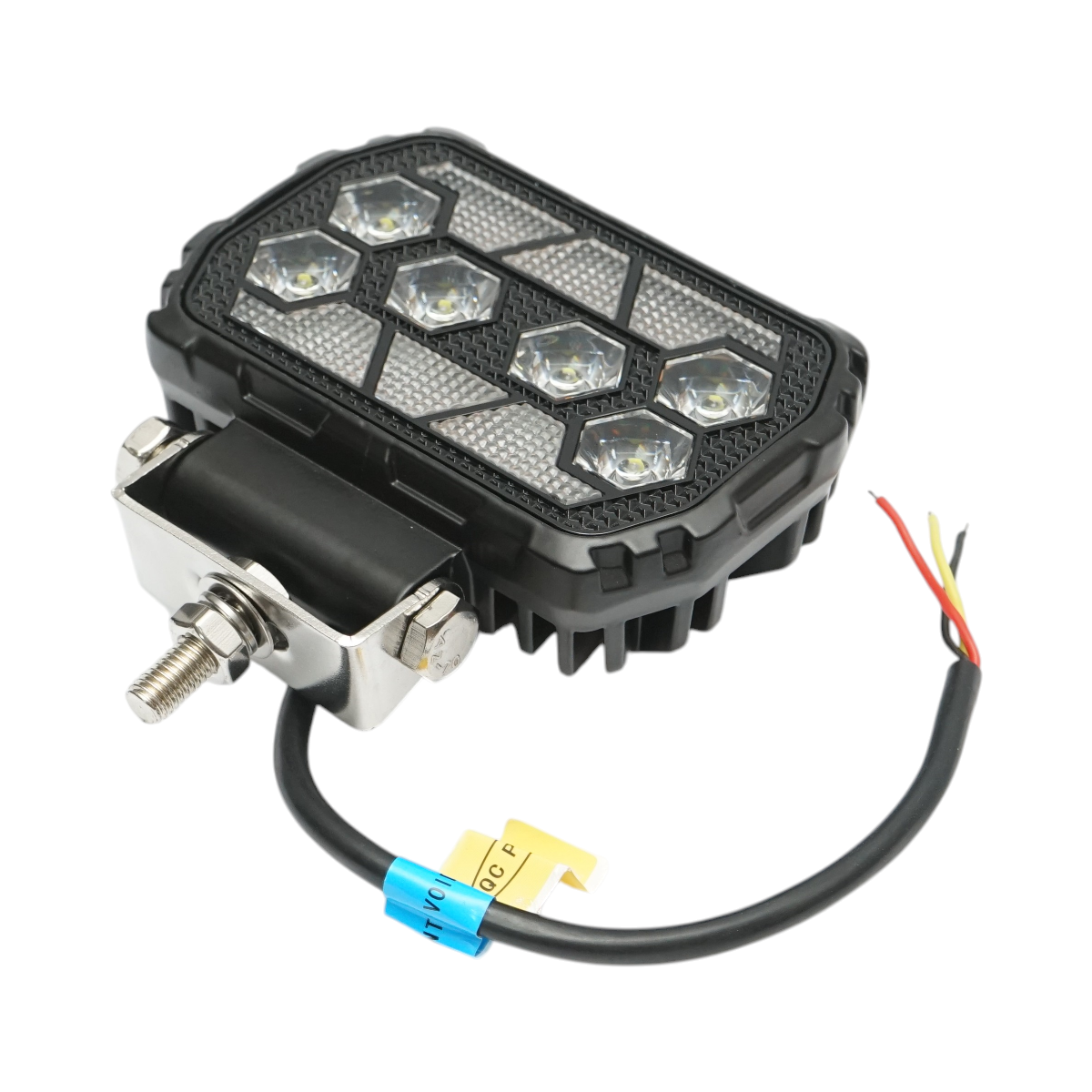 Proiector dreptunghiular LED cu DRL 9-36V, 28W alb-galben, carcasa aluminiu 112x75x45mm IP68 Breckner Germany - imagine 4