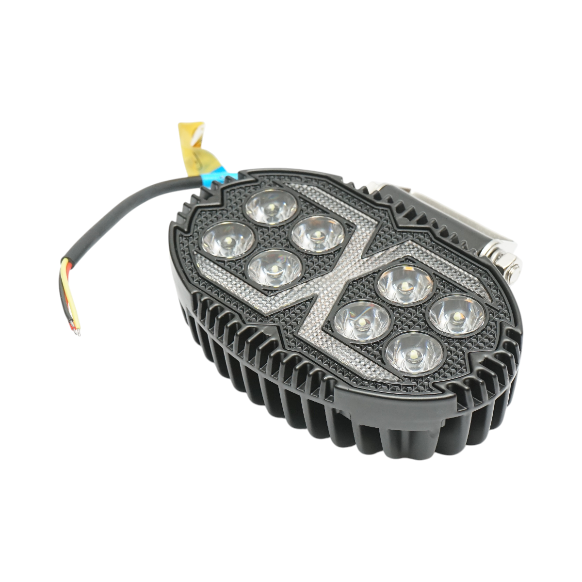 Proiector oval LED cu DRL 9-36V, 19W alb-galben, carcasa aluminiu 140x90x45mm IP68 Breckner Germany - imagine 4