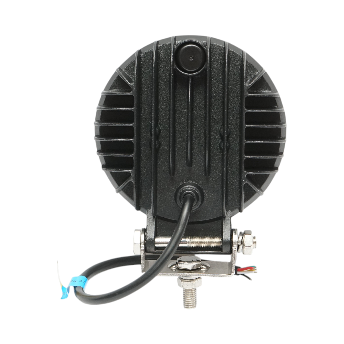 Proiector rotund LED cu DRL 9-36V, 17W alb-rosu-galben, carcasa aluminiu 108x108x38mm IP68 Breckner Germany - imagine 3