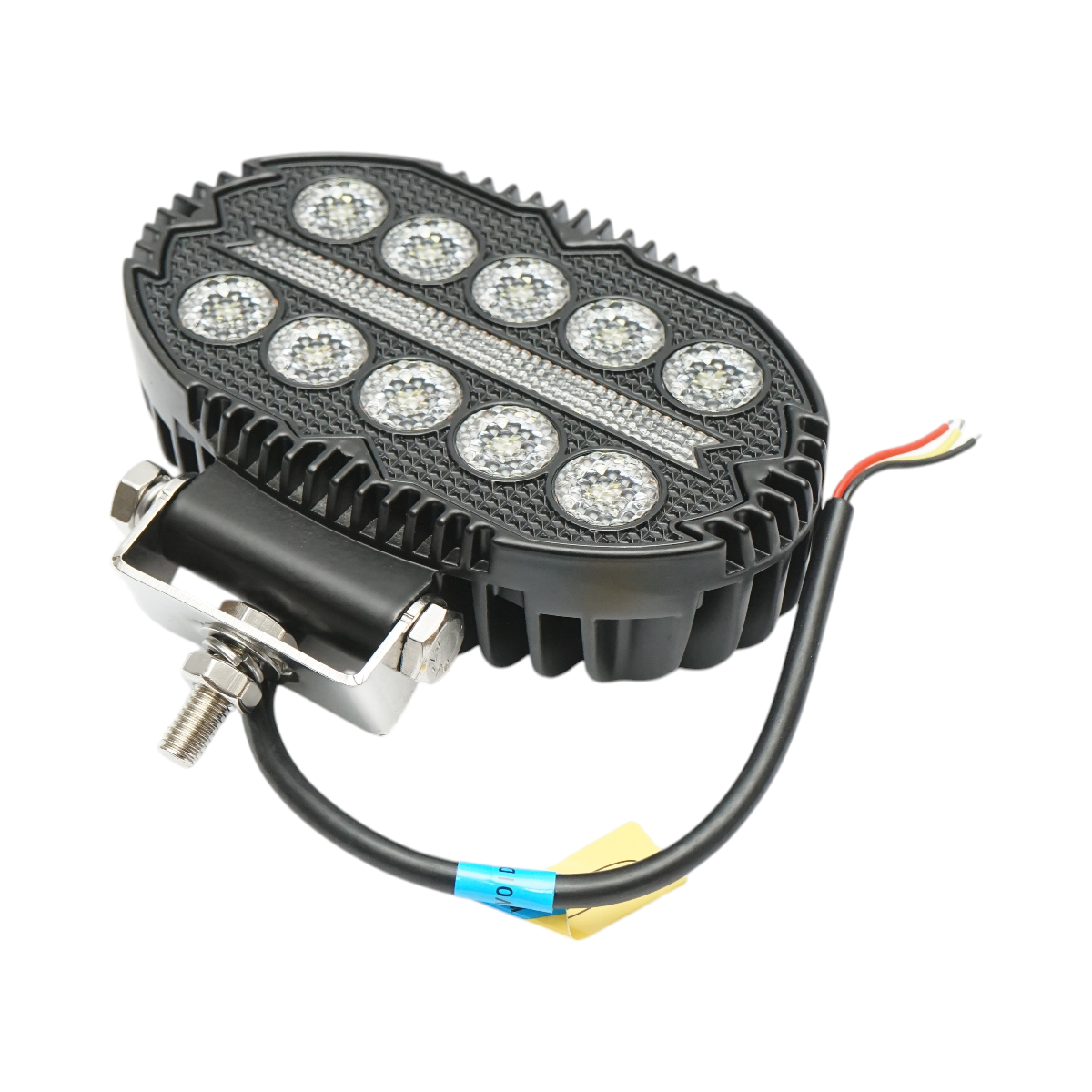 Proiector oval LED cu DRL 9-36V, 22W alb-galben, carcasa aluminiu 140x90x45mm IP68 Breckner Germany - imagine 4