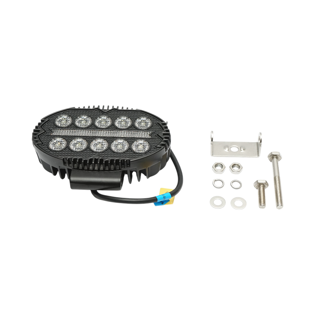 Proiector oval LED cu DRL 9-36V, 22W alb-galben, carcasa aluminiu 140x90x45mm IP68 Breckner Germany - imagine 2