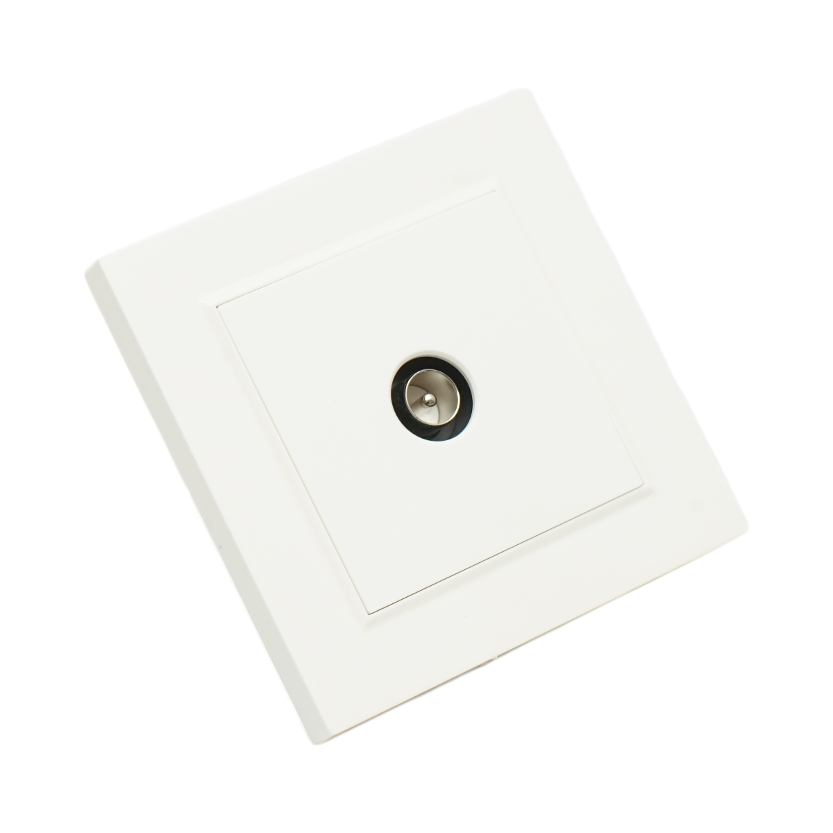 Priza TV de capat alba incastrata ABS 80x80mm - imagine 4