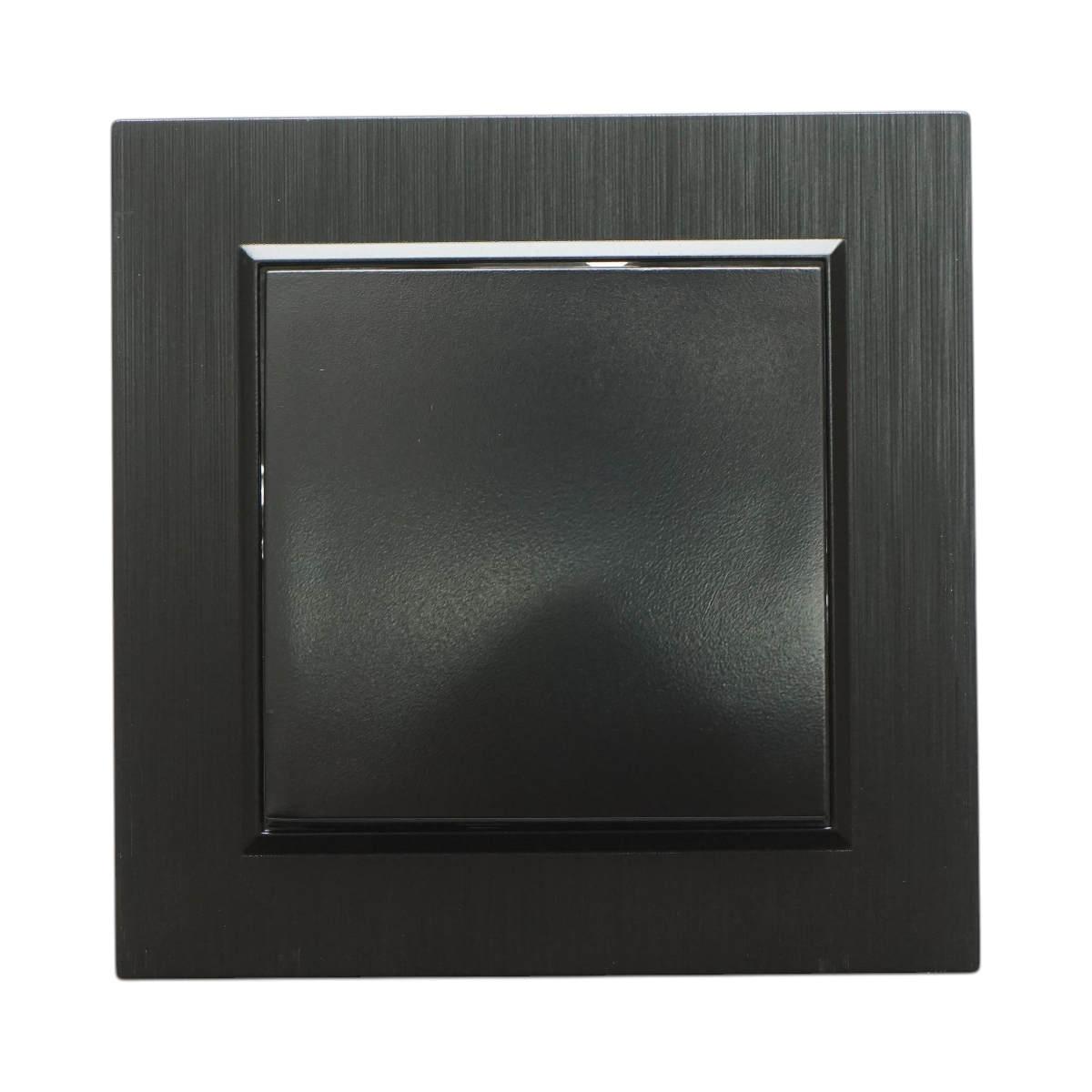 Intrerupator simplu negru incastrat 220V, 10AX, ABS 80x80mm - imagine 2
