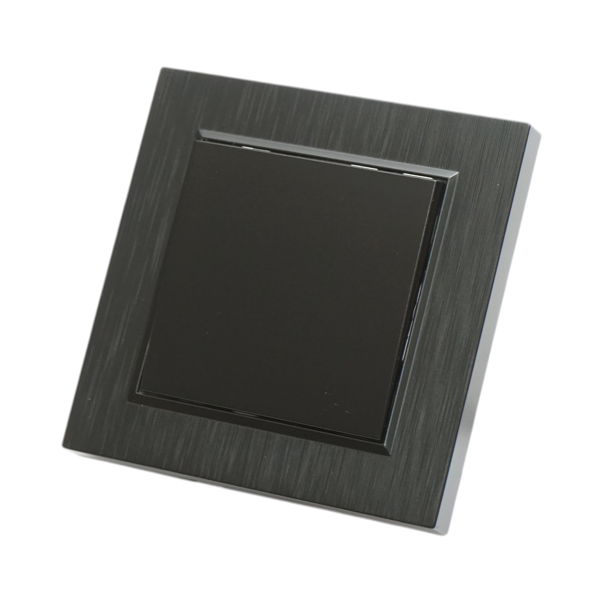 Intrerupator cap scara negru incastrat 220V, 10AX, ABS 80x80mm