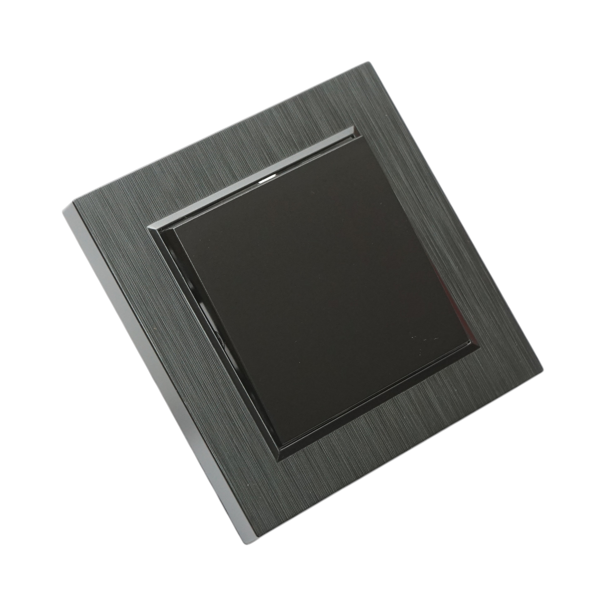 Intrerupator cap scara negru incastrat 220V, 10AX, ABS 80x80mm - imagine 4