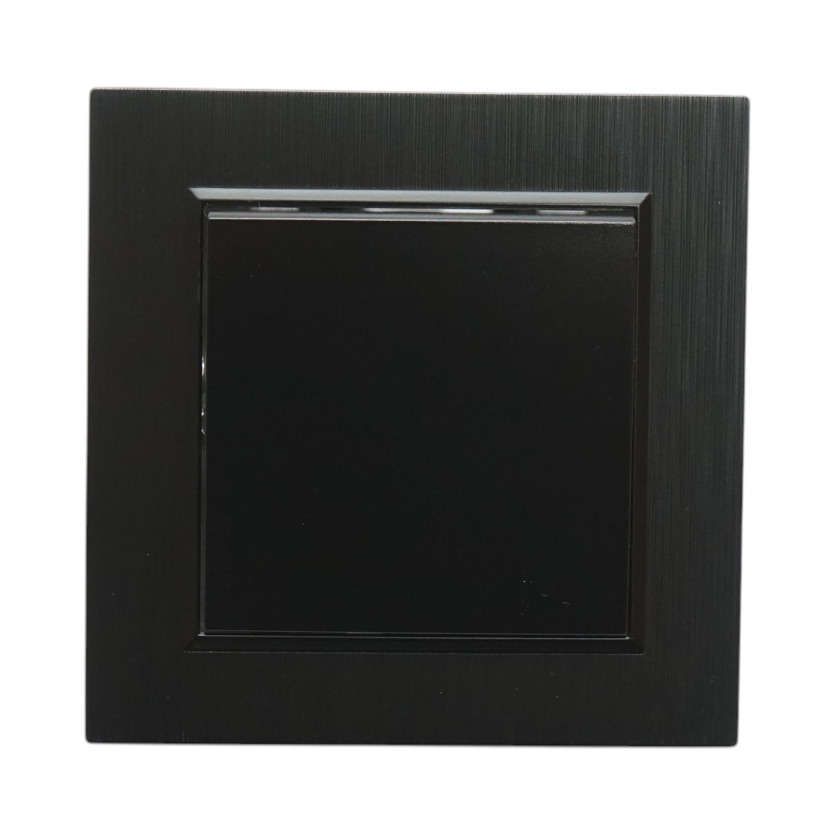 Intrerupator cap scara negru incastrat 220V, 10AX, ABS 80x80mm - imagine 2