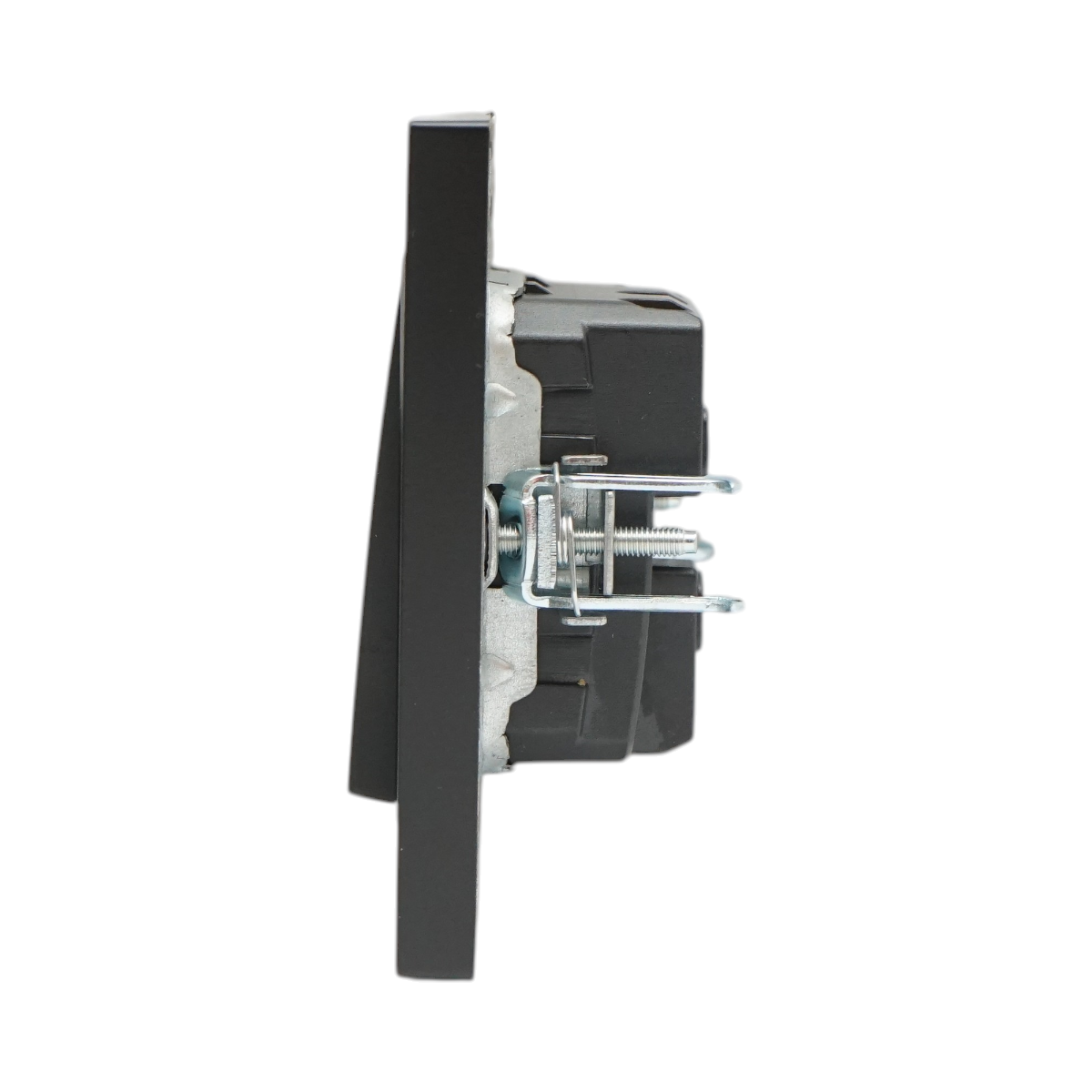 Intrerupator triplu negru incastrat 220V, 10AX, ABS 80x80mm - imagine 5