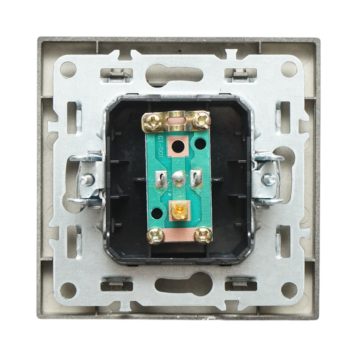 Priza TV de capat neagra incastrata ABS 80x80mm - imagine 3