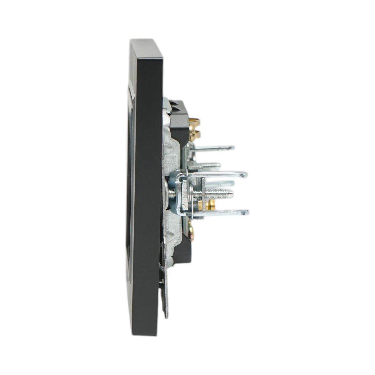 Priza TV de capat neagra incastrata ABS 80x80mm - imagine 5