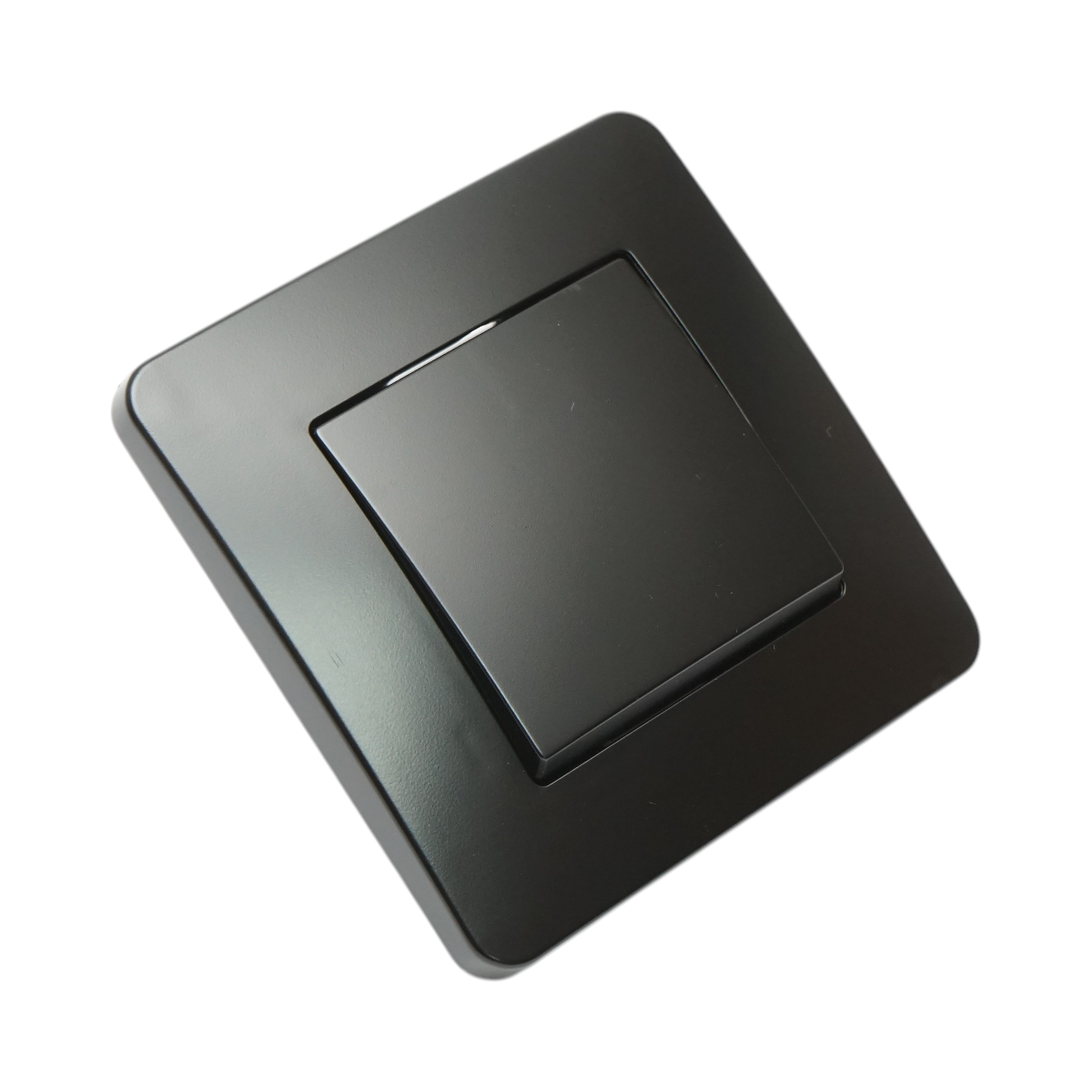 Intrerupator simplu negru incastrat 220V, 10AX, PC 80x80mm - imagine 4