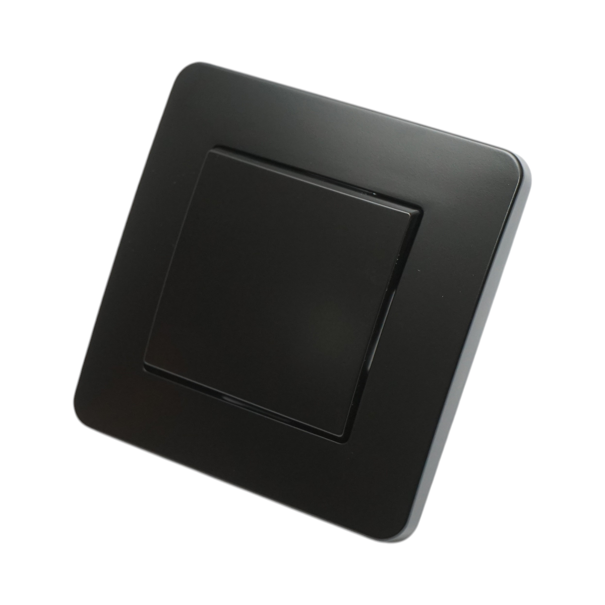 Intrerupator cap scara negru incastrat 220V, 10AX, PC 80x80mm