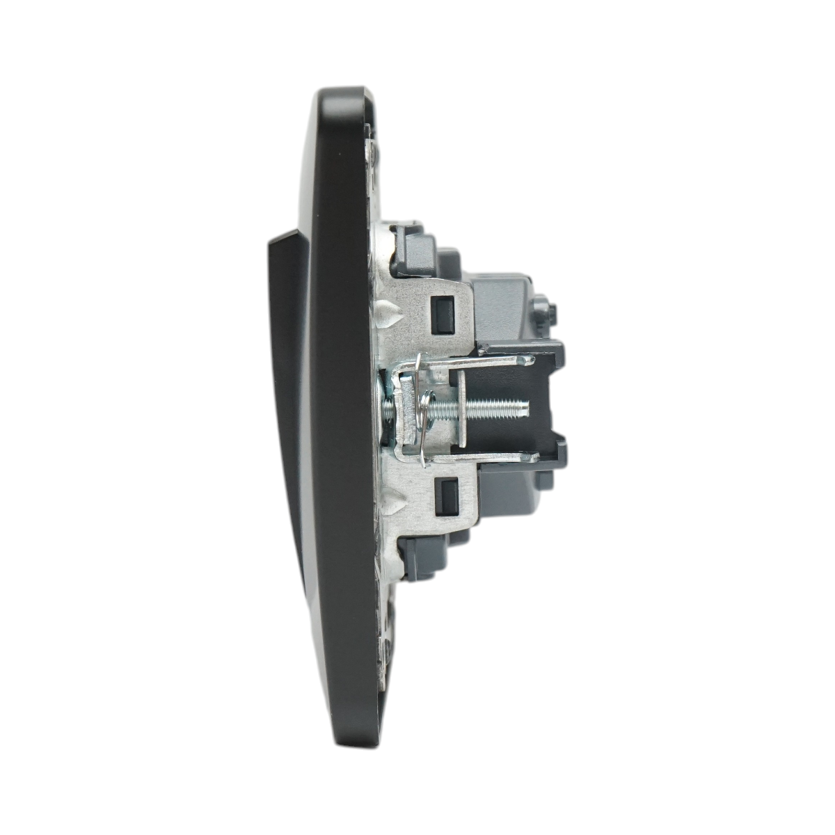 Intrerupator cap scara negru incastrat 220V, 10AX, PC 80x80mm - imagine 5