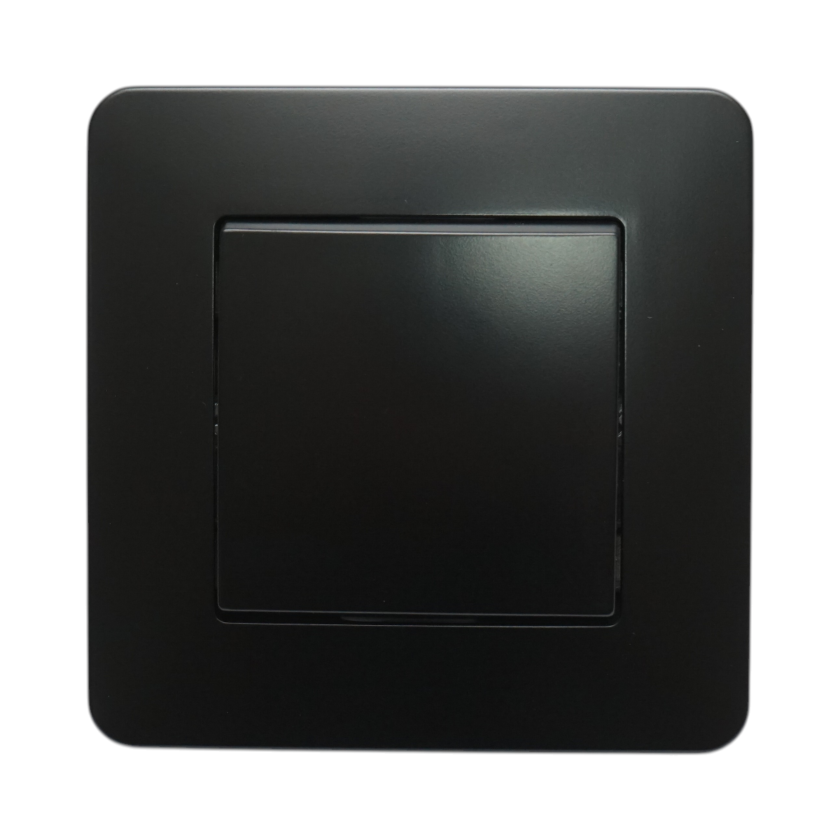 Intrerupator cap scara negru incastrat 220V, 10AX, PC 80x80mm - imagine 2