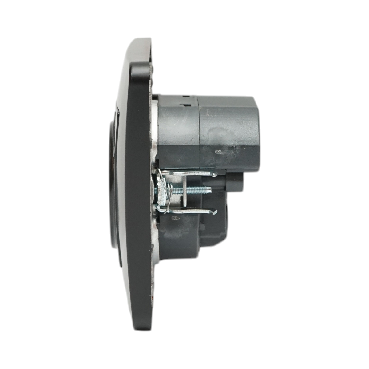 Priza schuko neagra incastrata 220V, 16A, 2xUSB 5V 2.1A, PC 80x80mm - imagine 5