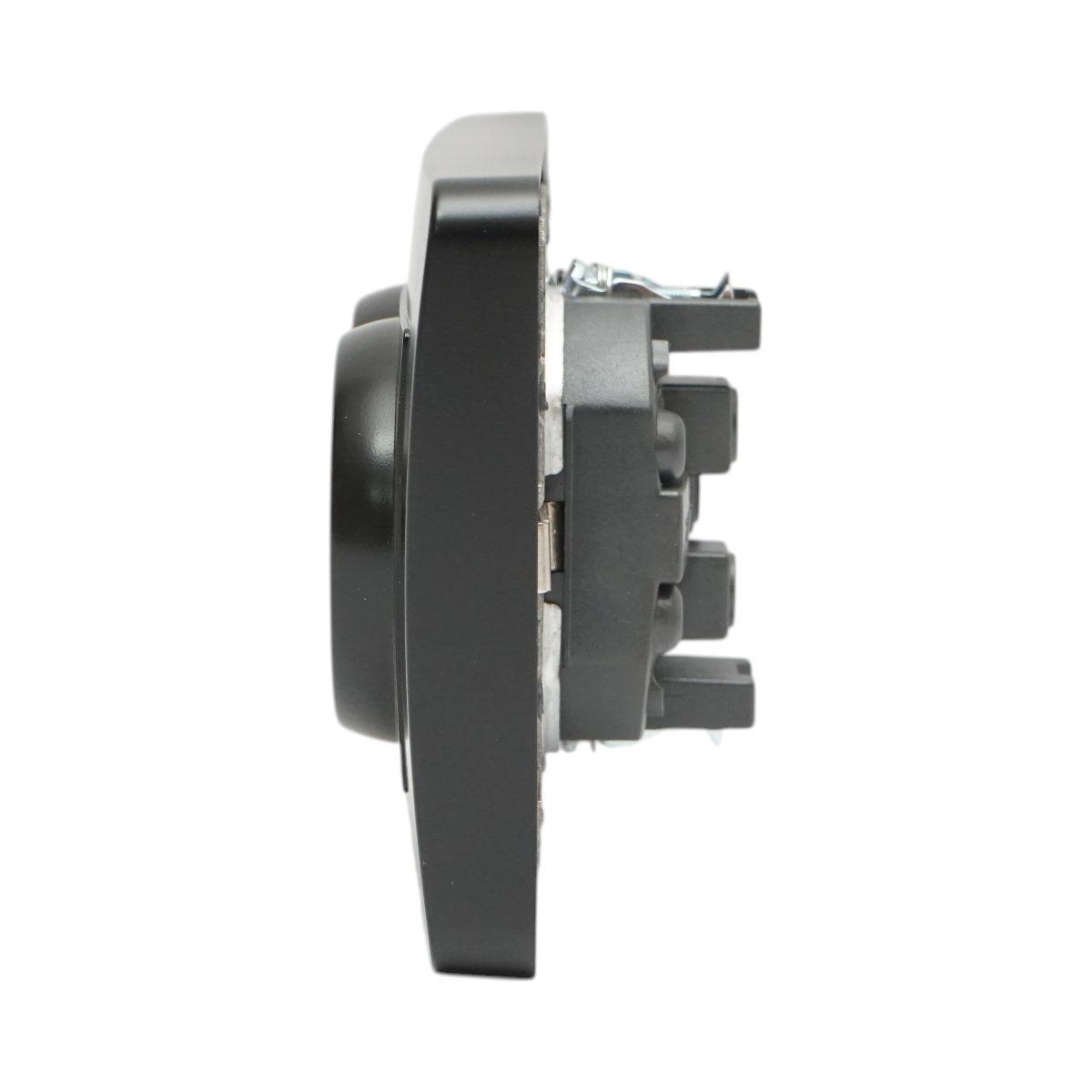 Priza schuko dubla neagra incastrata 220V, 16A, PC 83x150mm - imagine 5