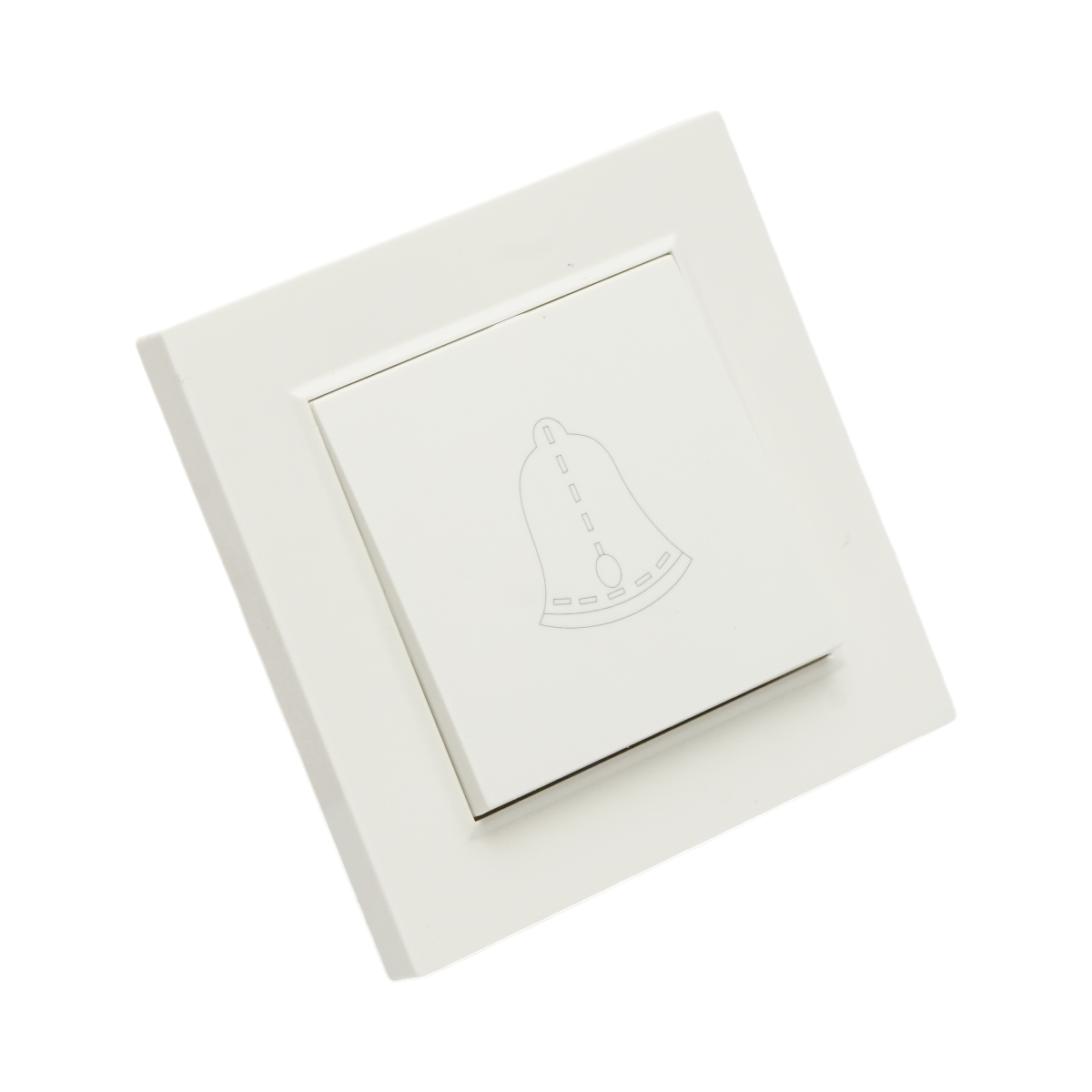 Intrerupator sonerie cu revenire alb incastrat 220V, 10AX, ABS 80x80mm - imagine 4