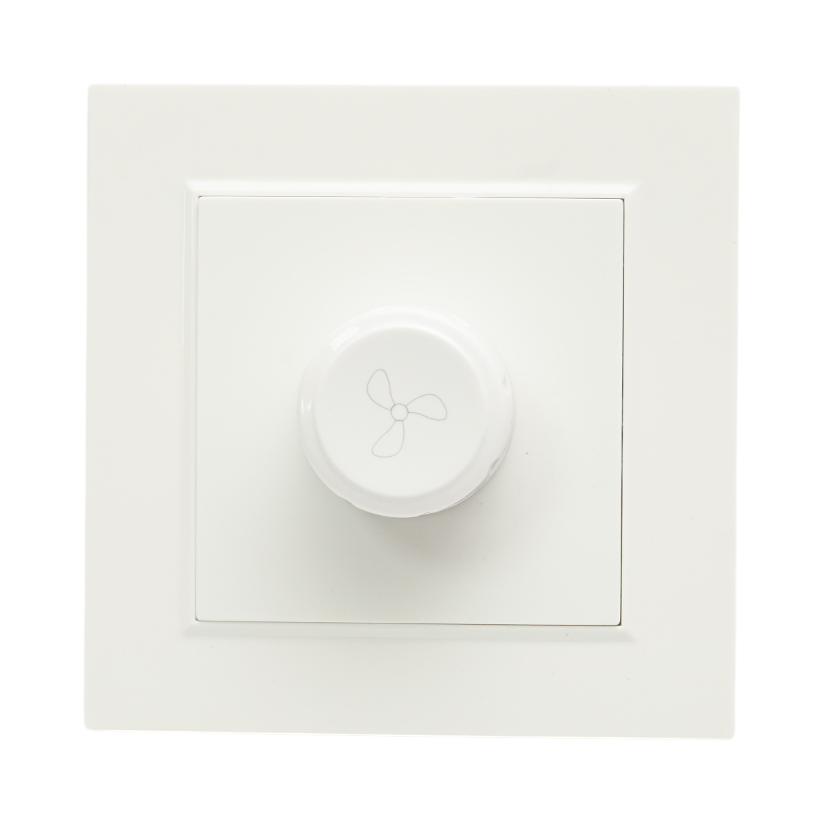 Variator de tensiune ventilator alb incastrat 500W, 220V, ABS 80x80mm - imagine 2