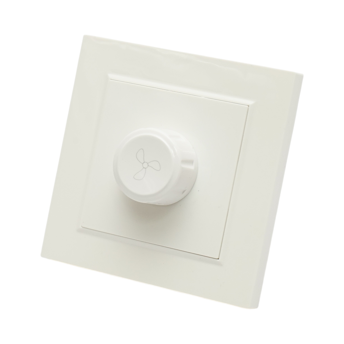 Variator de tensiune ventilator alb incastrat 500W, 220V, ABS 80x80mm