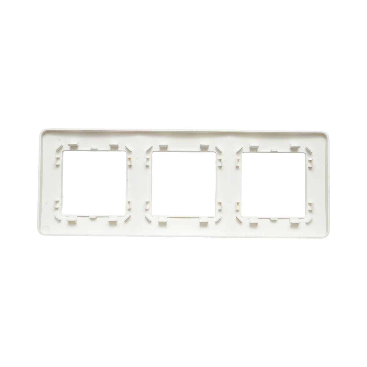 Rama tripla alba PC priza si intrerupator 225x83mm - imagine 2