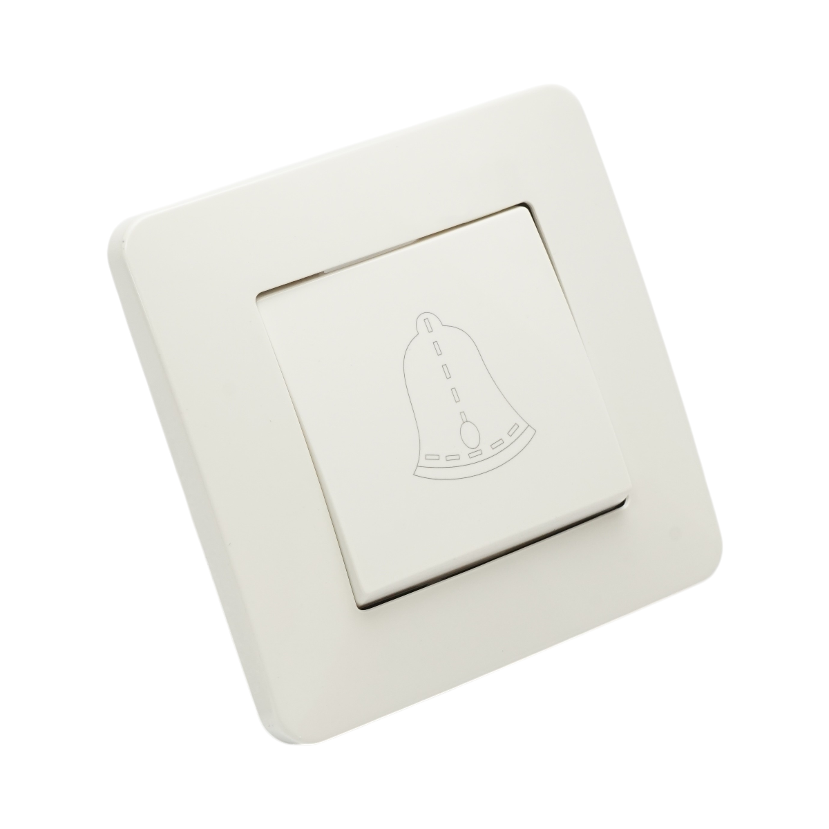 Intrerupator sonerie cu revenire alb incastrat 220V, 10AX, PC 80x80mm - imagine 4