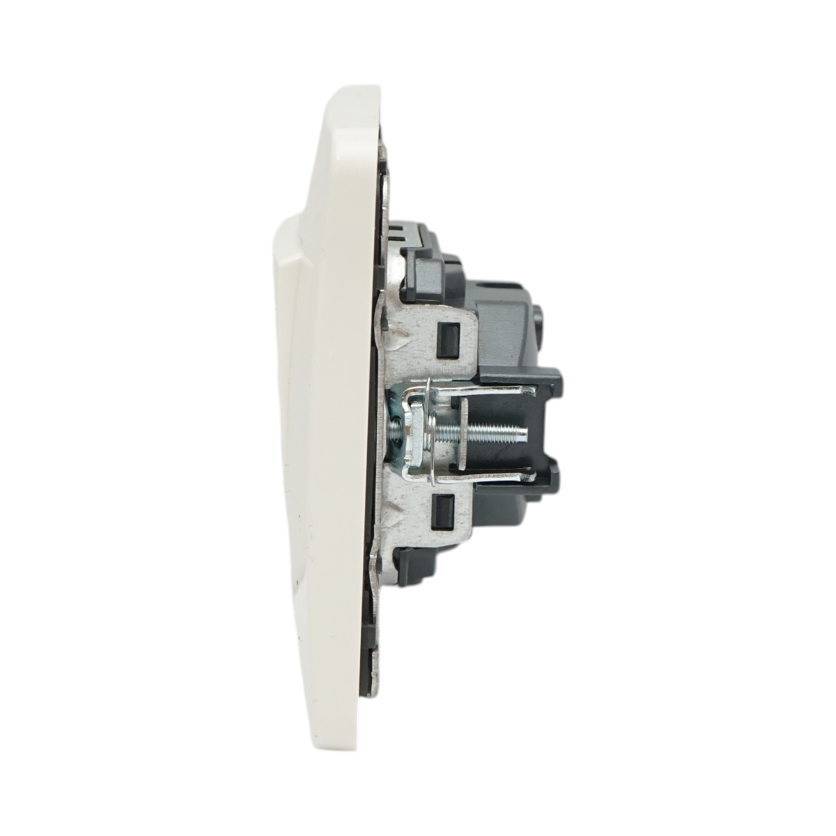 Intrerupator sonerie cu revenire alb incastrat 220V, 10AX, PC 80x80mm - imagine 5