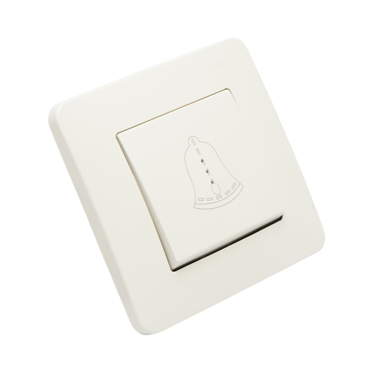 Intrerupator sonerie LED cu revenire alb incastrat 220V, 10AX, PC 80x80mm - imagine 4