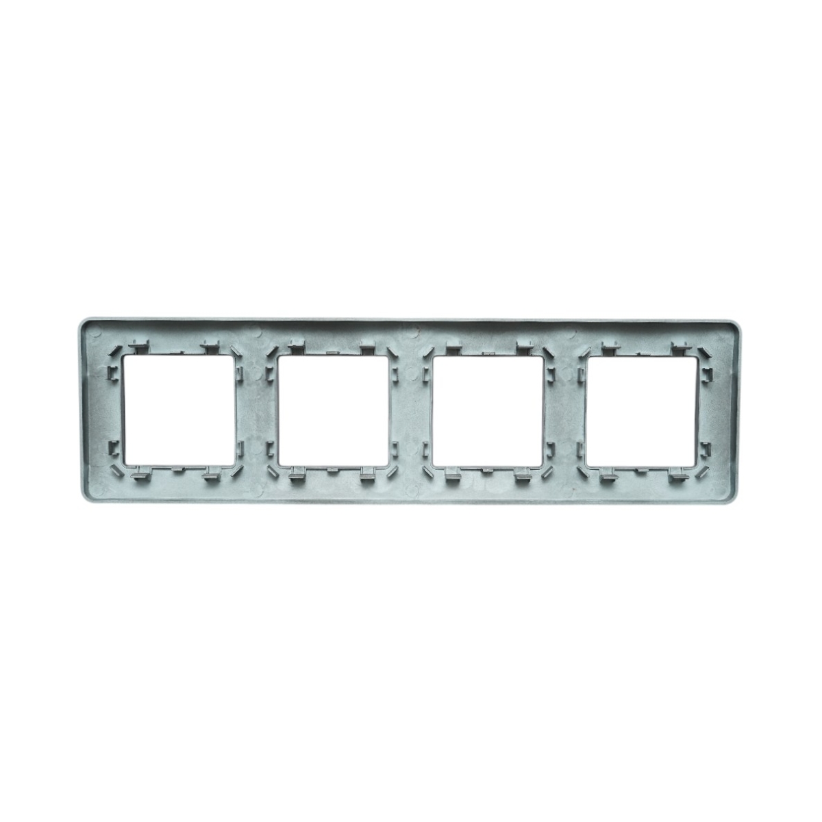 Rama cvadrupla neagra PC priza si intrerupator 300x83mm - imagine 2