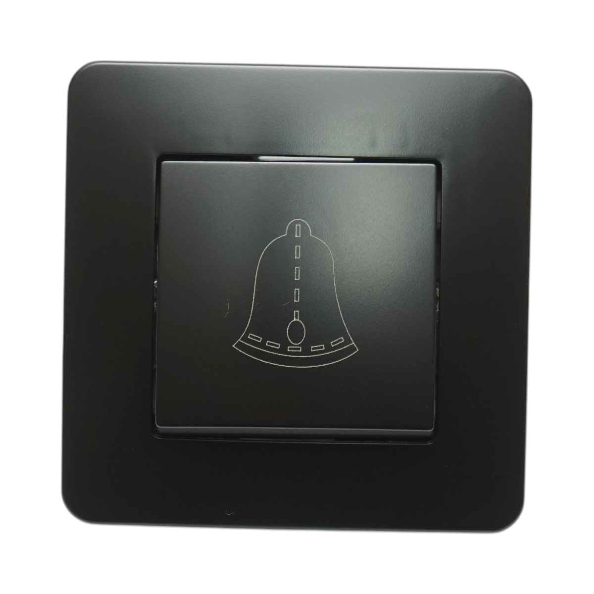 Intrerupator sonerie cu revenire negru incastrat 220V, 10AX, PC 80x80mm - imagine 2