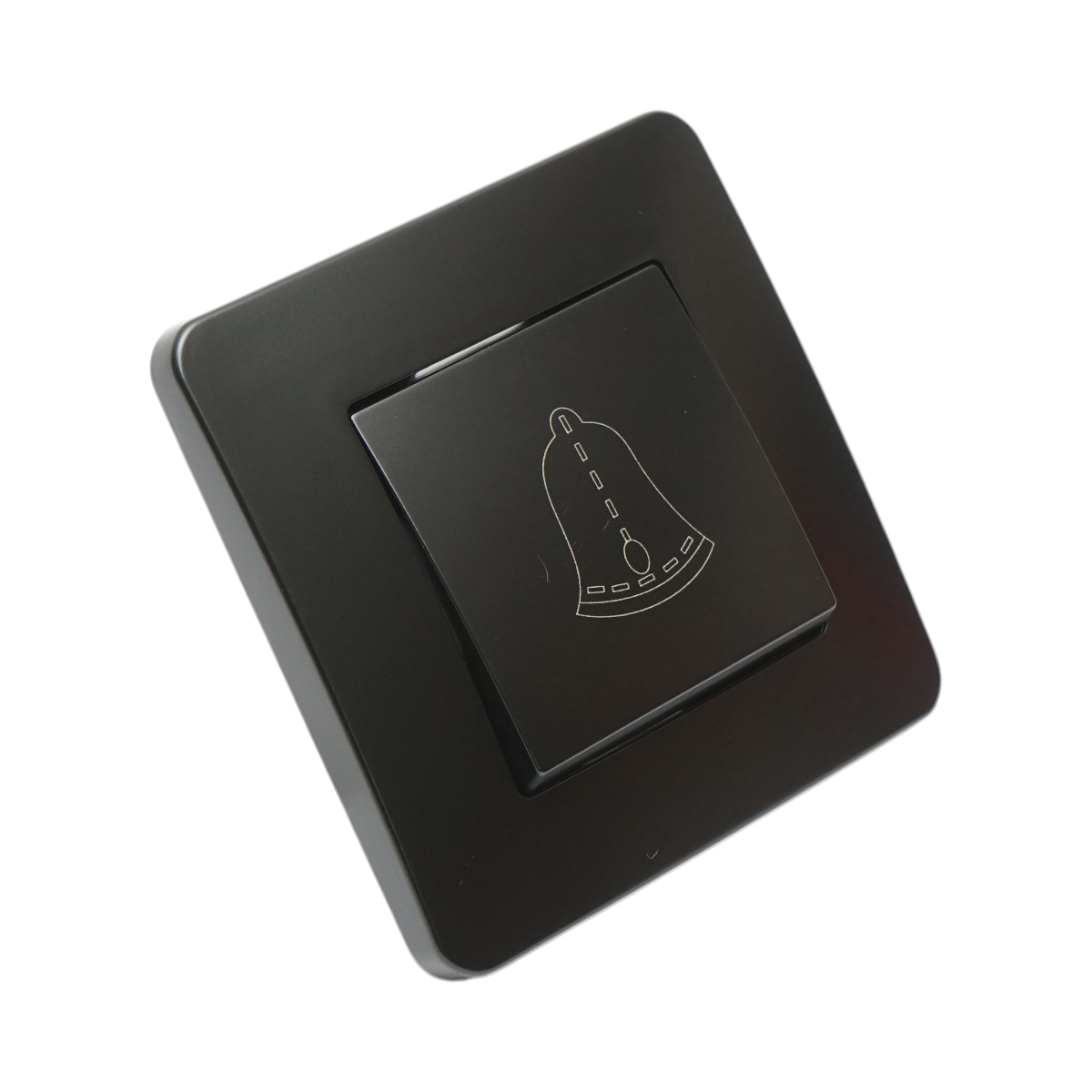 Intrerupator sonerie cu revenire negru incastrat 220V, 10AX, PC 80x80mm - imagine 4