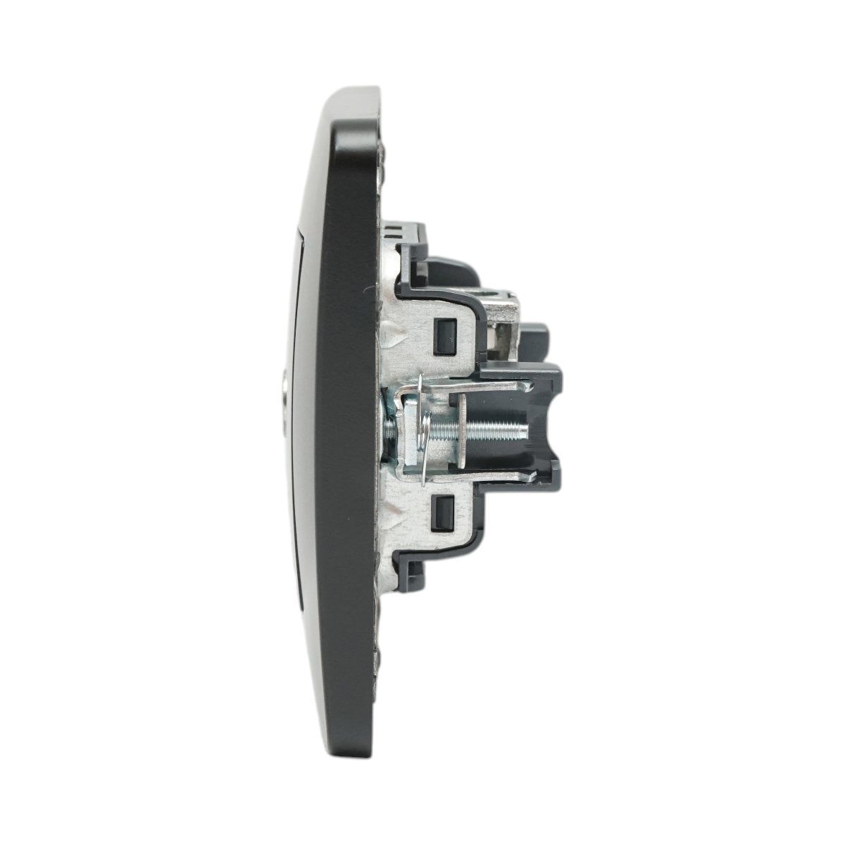 Priza TV neagra incastrata PC 80x80mm - imagine 5