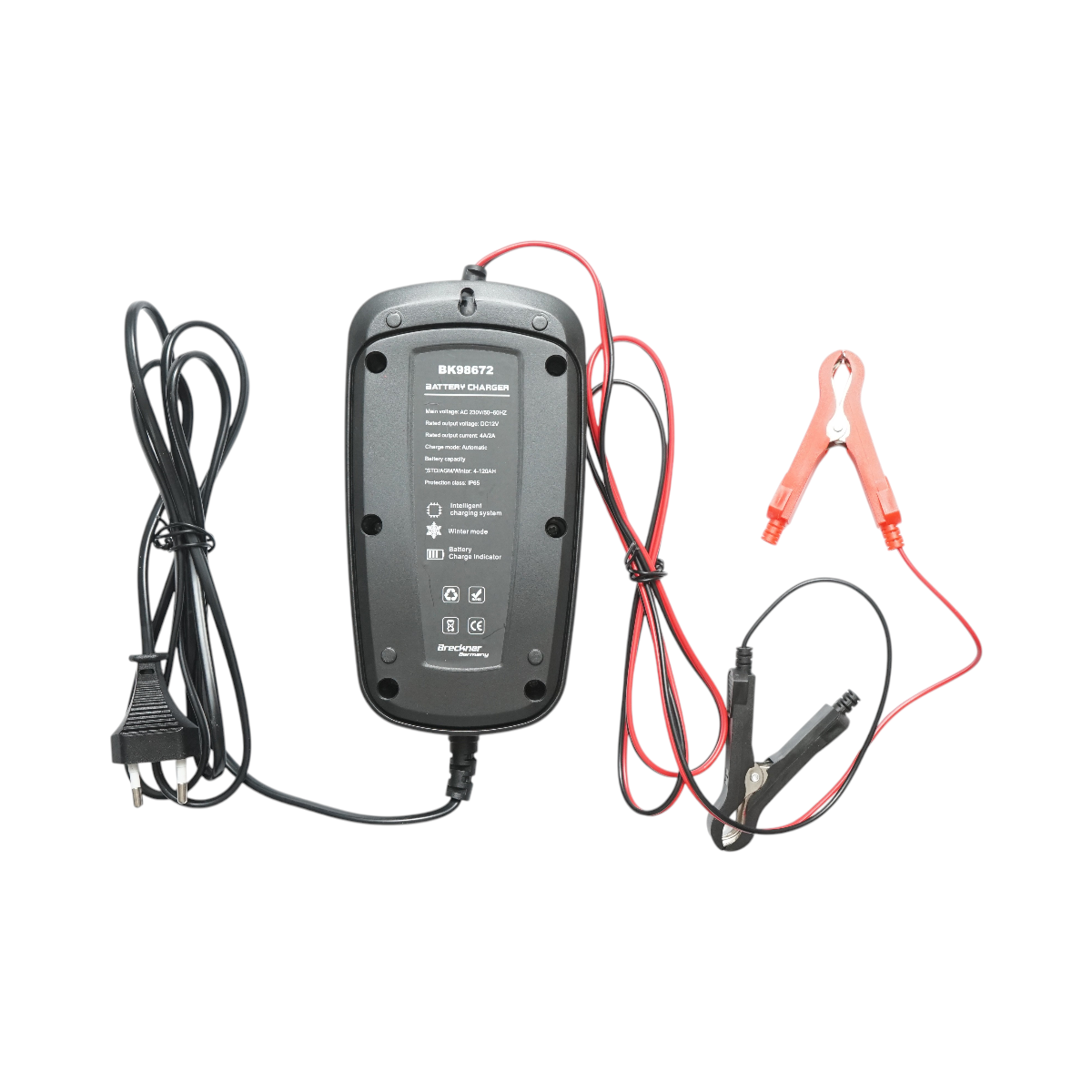 Redresor incarcator smart digital baterie 6V/12V, Plumb Acid, AGM, GEL 4-120Ah, protectii multiple, mod reconditionare, mod iarna Breckner Germany - imagine 3