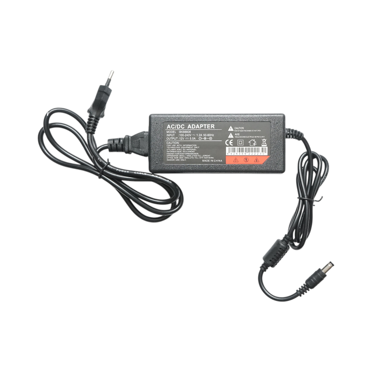 Adaptor alimentator 12V 5A AC/DC universal, mufa jack 2.1x5.5x11mm Breckner Germany - imagine 3