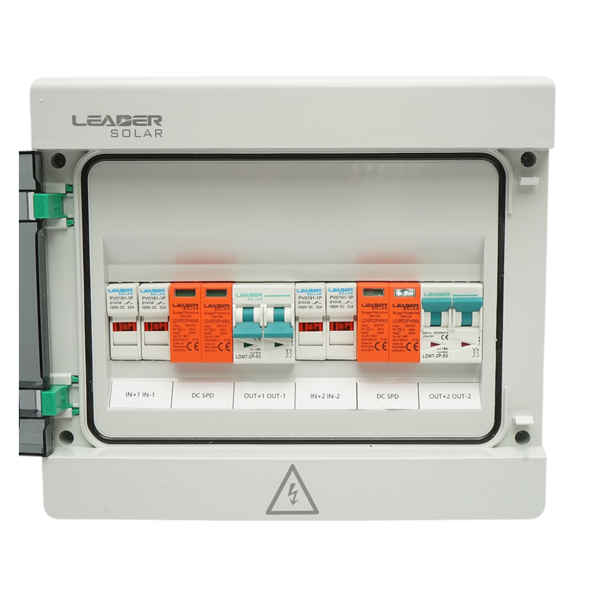 Tablou sigurante echipat 10KW DC sistem fotovoltaic 2 stringuri ON/OFF GRID IP65 Leader - imagine 3