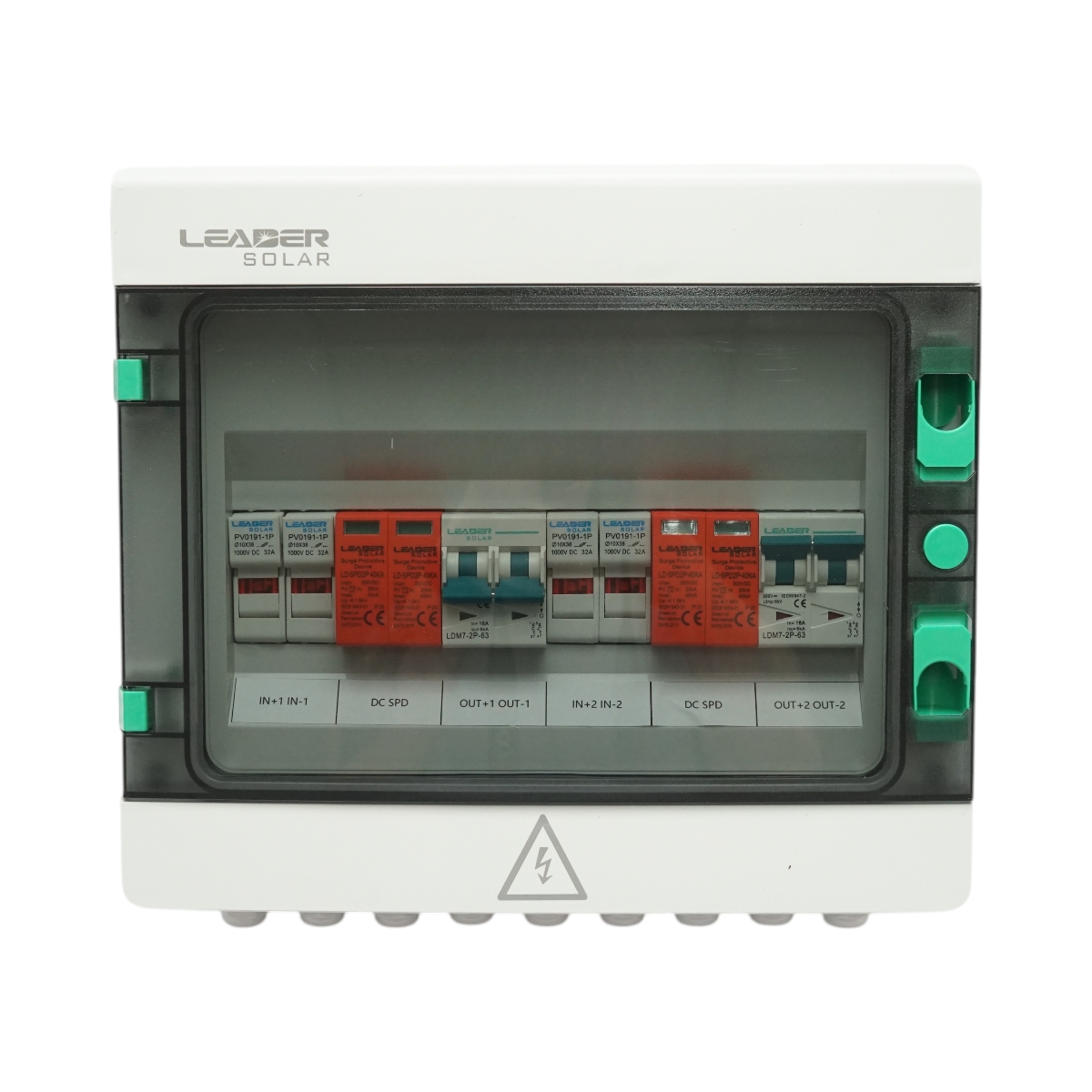 Tablou sigurante echipat 10KW DC sistem fotovoltaic 2 stringuri ON/OFF GRID IP65 Leader - imagine 2