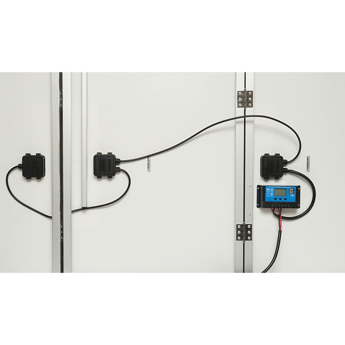 Panou solar 240W portabil fotovoltaic monocristalin tip valiza cu regulator tensiune 12/24V, 20Ah 2xUSB Breckner Germany - imagine 9