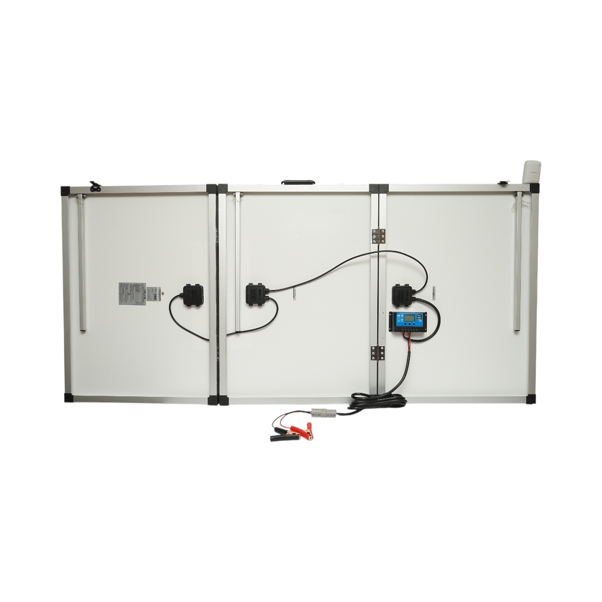 Panou solar 240W portabil fotovoltaic monocristalin tip valiza cu regulator tensiune 12/24V, 20Ah 2xUSB Breckner Germany - imagine 6