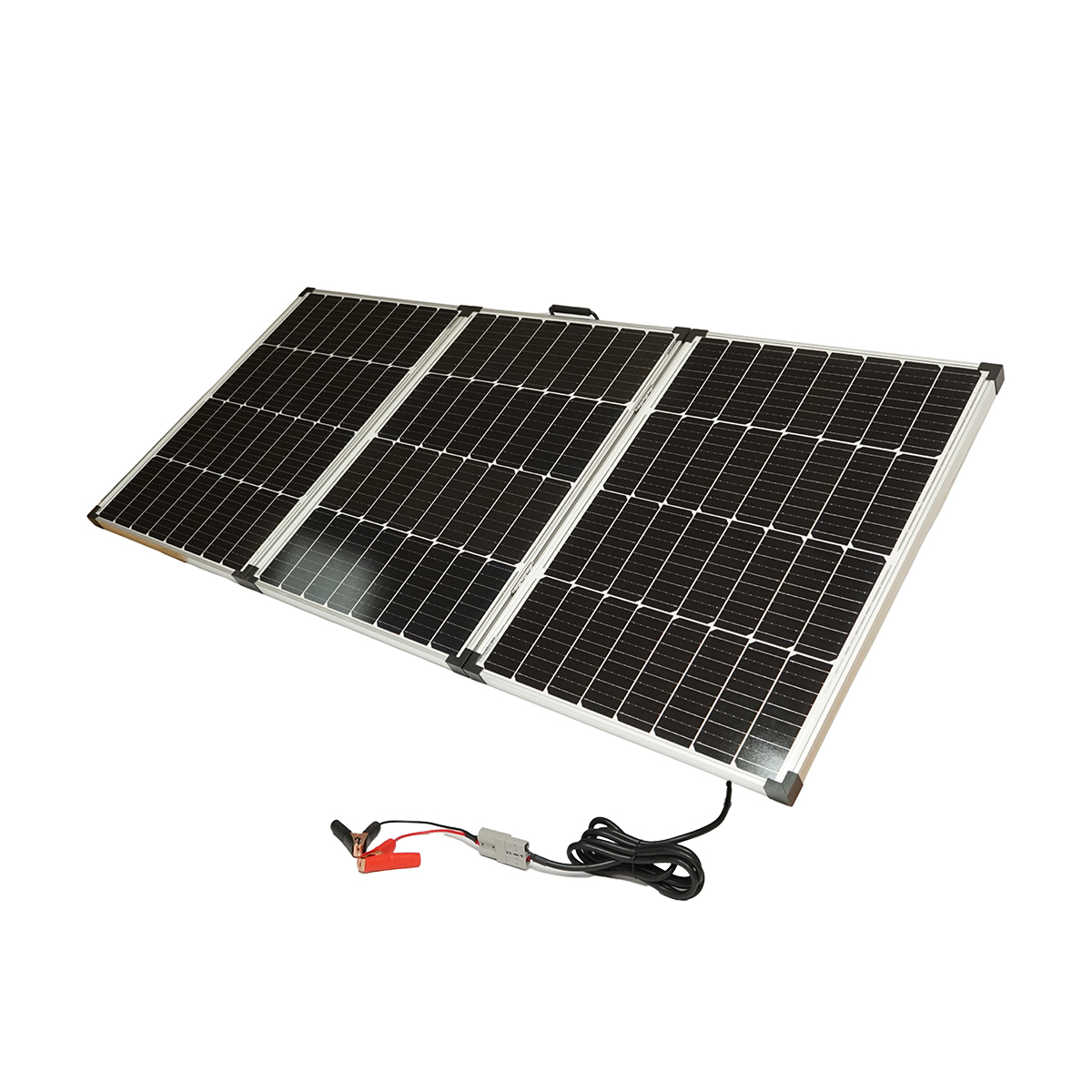 Panou solar 240W portabil fotovoltaic monocristalin tip valiza cu regulator tensiune 12/24V, 20Ah 2xUSB Breckner Germany
