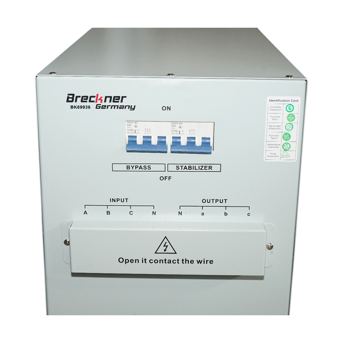 Stabilizator automat de tensiune 30KVA trifazat cu servomotor, bypass, afisaj LCD Breckner Germany - imagine 7