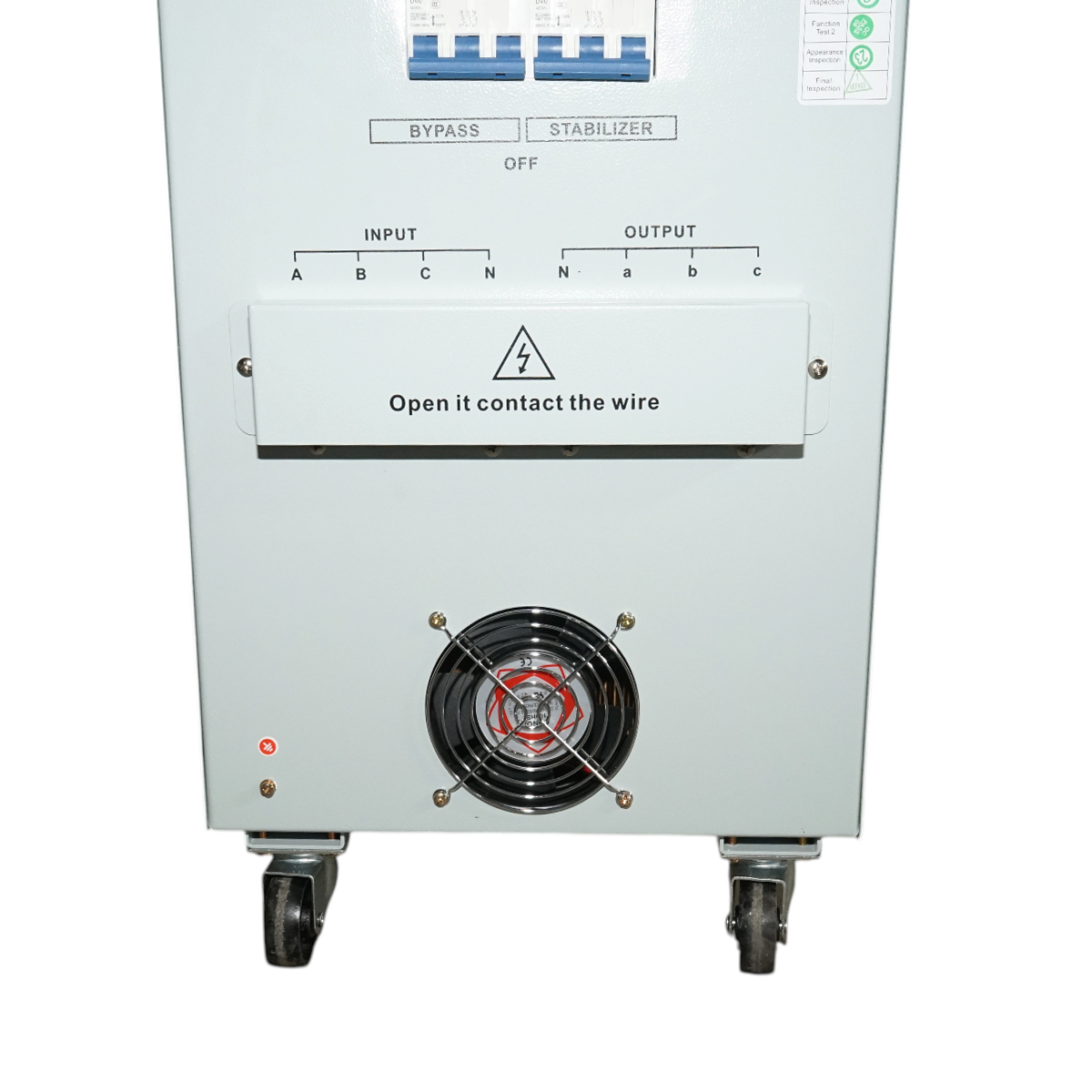 Stabilizator automat de tensiune 30KVA trifazat cu servomotor, bypass, afisaj LCD Breckner Germany - imagine 8